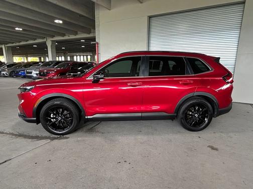 Radiant Red Metallic 2025 Honda CR-V Hybrid Sport