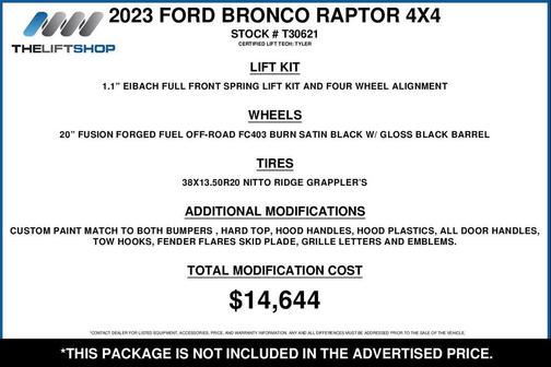 2023 Ford Bronco Raptor
