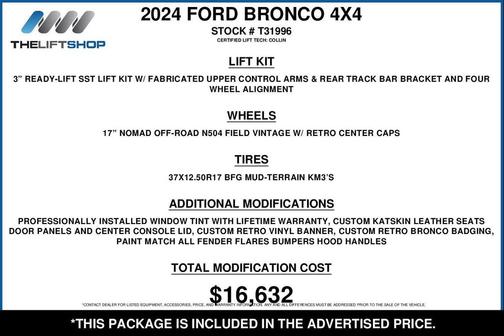 Race Red 2024 Ford Bronco Heritage Edition