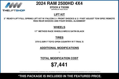 Diamond Black Crystal Pearlcoat 2024 RAM 2500 Laramie Crew Cab 4x4 6'4' Box
