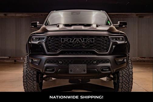 Diamond Black Crystal Pearlcoat 2025 RAM 1500 RHO Crew Cab 4x4 5'7' Box