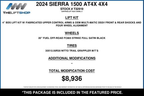 Thunderstorm Gray 2024 GMC Sierra 1500 AT4X