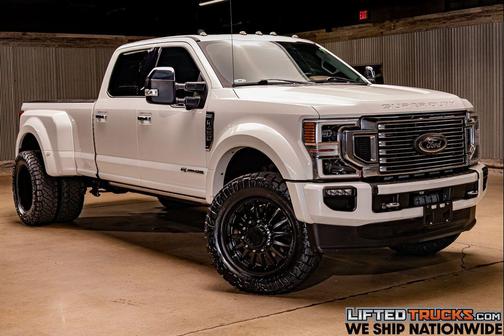 Star White Metallic Tri-Coat 2020 Ford F-450 Platinum