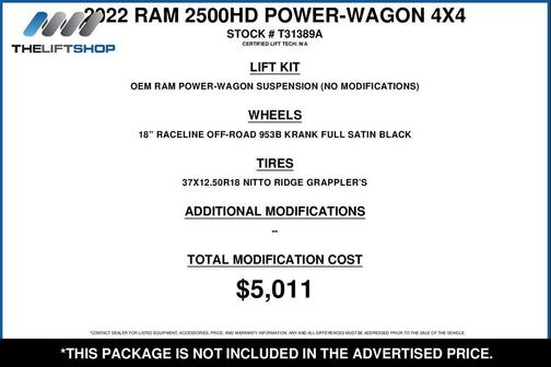 2022 RAM 2500 Power Wagon