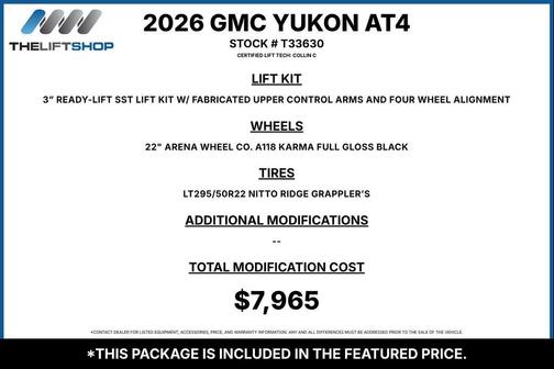 Sterling Metallic 2026 GMC Yukon AT4 4WD