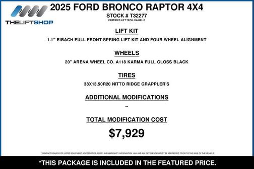 2025 Ford Bronco Raptor