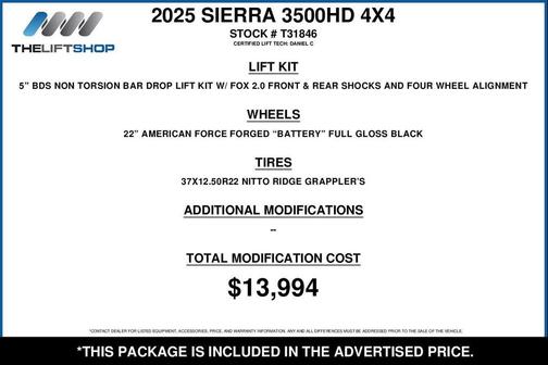 Sterling Gray Metallic 2025 GMC Sierra 3500 AT4