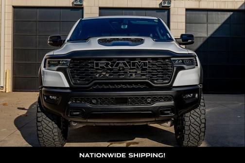 Bright White Clearcoat 2025 RAM 1500 RHO Crew Cab 4x4 5'7' Box