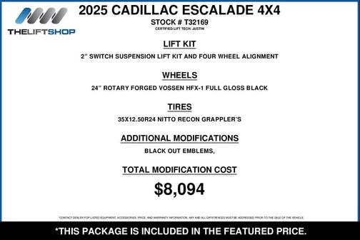 Black Raven 2025 Cadillac Escalade Sport Platinum