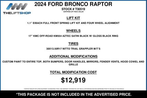 2024 Ford Bronco Raptor