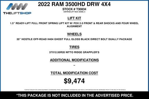 2022 RAM 3500 Laramie Crew Cab 4x4 8' Box