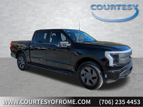 AGATE BLACK METALLIC 2025 Ford F-150 Lightning Flash Truck