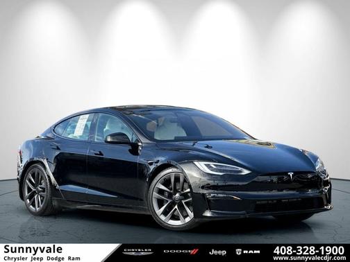 Solid Black 2021 Tesla Model S Plaid