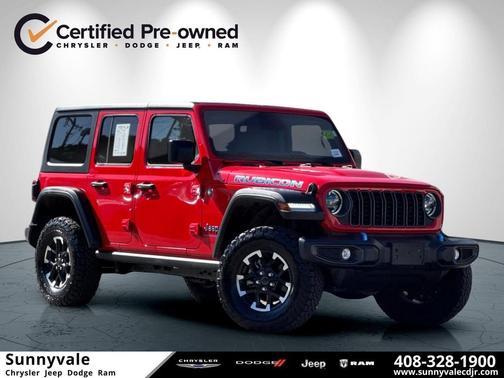 Firecracker Red Clearcoat 2025 Jeep Wrangler 4xe Rubicon