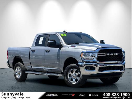 Billet Silver Metallic Clearcoat 2024 RAM 2500 Big Horn Crew Cab 4x4 6'4' Box