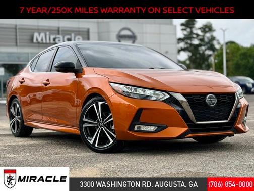 Orange 2020 Nissan Sentra SR