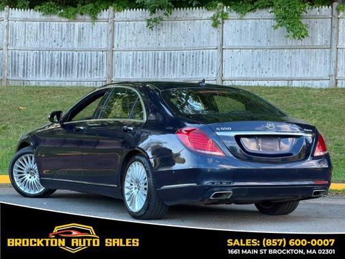 Blue 2015 Mercedes-Benz S-Class 4MATIC