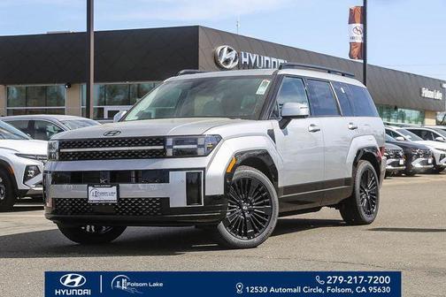 Shimmering Silver 2026 Hyundai SANTA FE HEV Calligraphy