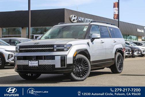 Shimmering Silver 2026 Hyundai SANTA FE HEV Calligraphy