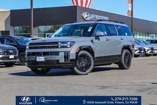 Hampton Gray 2026 Hyundai SANTA FE HEV Calligraphy