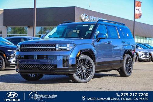 Atlantic Blue 2026 Hyundai SANTA FE HEV Calligraphy