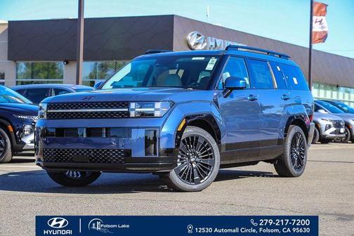 Atlantic Blue 2026 Hyundai SANTA FE HEV Calligraphy