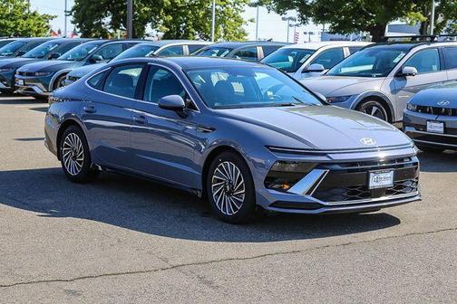 Blue 2026 Hyundai SONATA Hybrid SEL