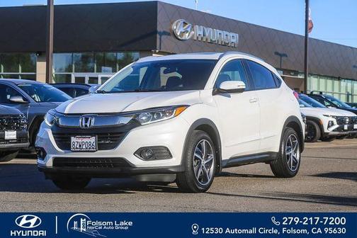 Platinum White Pearl 2022 Honda HR-V EX