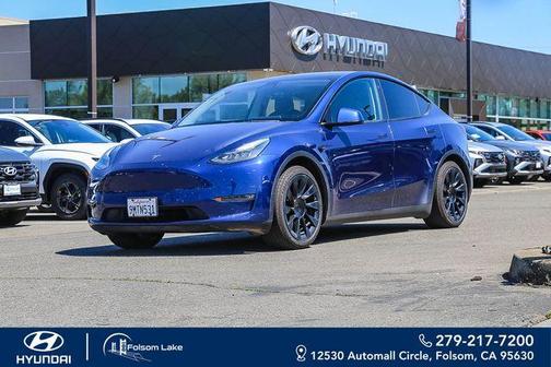 Deep Blue Metallic 2021 Tesla Model Y Long Range