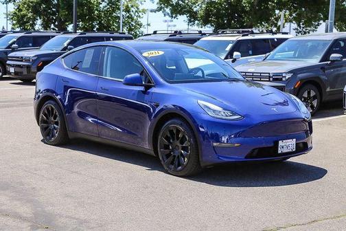 Deep Blue Metallic 2021 Tesla Model Y Long Range