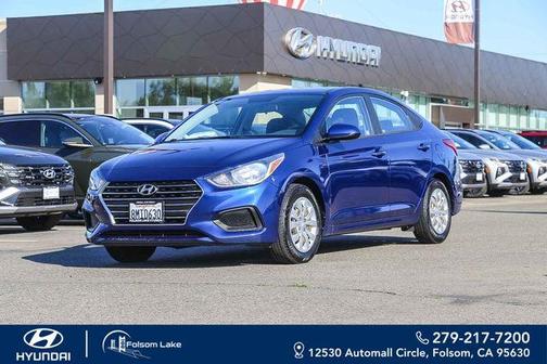 Blue 2020 Hyundai Accent SE