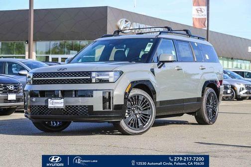 Hampton Gray 2026 Hyundai SANTA FE HEV Calligraphy