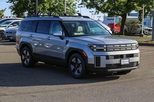 Shimmering Silver 2026 Hyundai SANTA FE HEV SEL