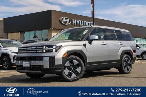 Shimmering Silver 2026 Hyundai SANTA FE HEV SE