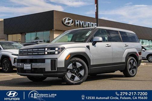 Shimmering Silver 2026 Hyundai SANTA FE HEV SE