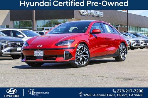Red 2023 Hyundai IONIQ 6 Limited