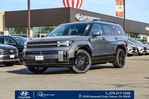 Gray 2026 Hyundai SANTA FE HEV Calligraphy