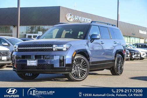 Atlantic Blue 2026 Hyundai SANTA FE HEV Calligraphy