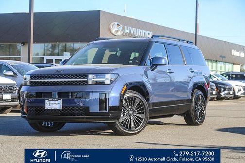 Atlantic Blue 2026 Hyundai SANTA FE HEV Calligraphy
