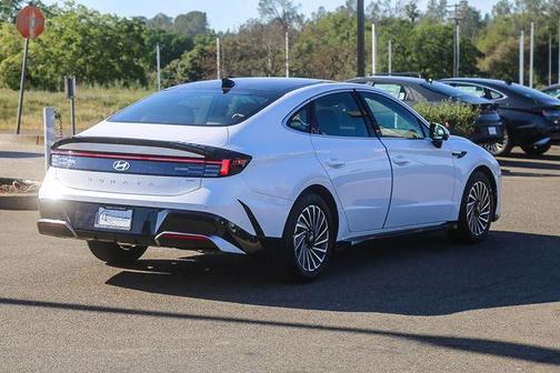 White 2026 Hyundai SONATA Hybrid Limited