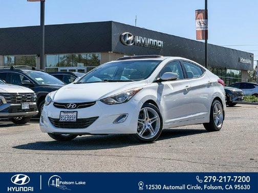 Shimmering White 2013 Hyundai ELANTRA Limited