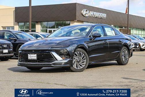 Portofino Gray 2026 Hyundai SONATA Hybrid Limited