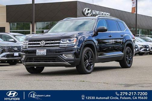 Deep Black Pearl Effect 2018 Volkswagen Atlas 3.6L SEL Premium
