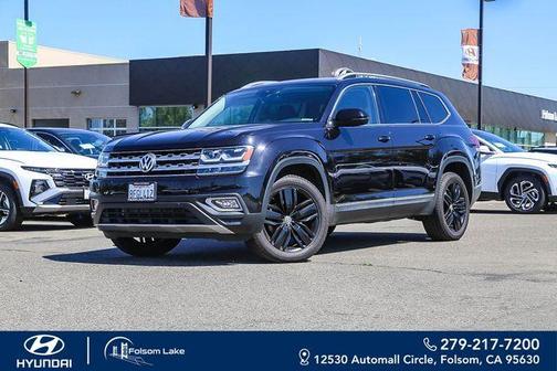 Deep Black Pearl Effect 2018 Volkswagen Atlas 3.6L SEL Premium