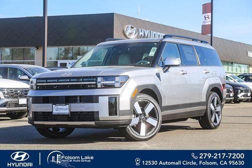 Shimmering Silver 2026 Hyundai SANTA FE HEV Limited