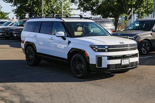 White 2026 Hyundai SANTA FE HEV Calligraphy