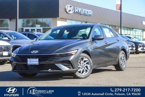 Amazon Gray 2026 Hyundai ELANTRA HEV Blue