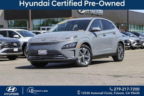 Galactic Gray 2023 Hyundai KONA EV Limited