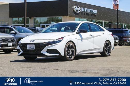 Lunar White 2023 Hyundai ELANTRA N Line