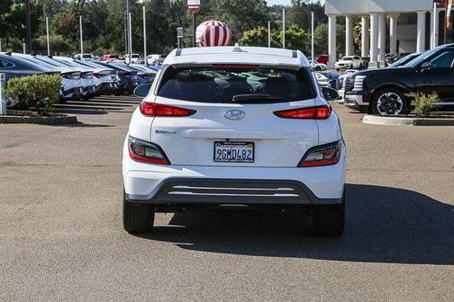 Lunar White 2023 Hyundai KONA EV SEL
